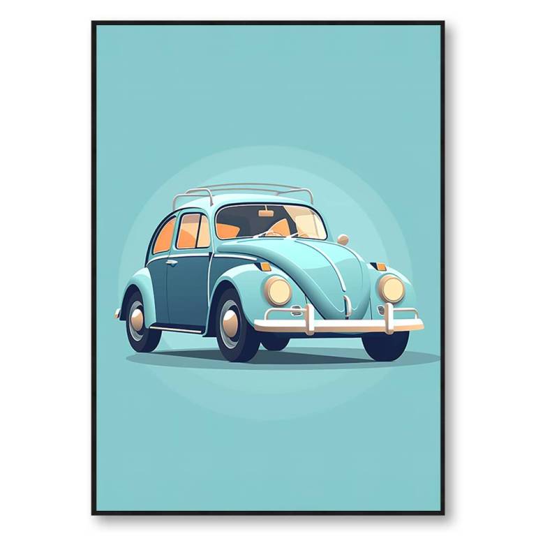 Affiche de la Volkswagen Coccinelle - 1938 - Cirebox