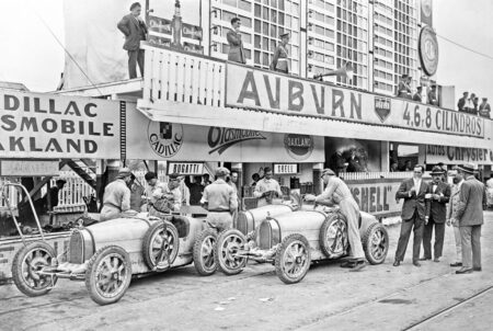 Affiche de Bugatti pendant le Grand Prix d’Espagne de 1926