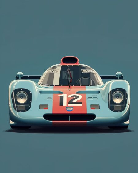 Affiche Porsche 917 Gulf