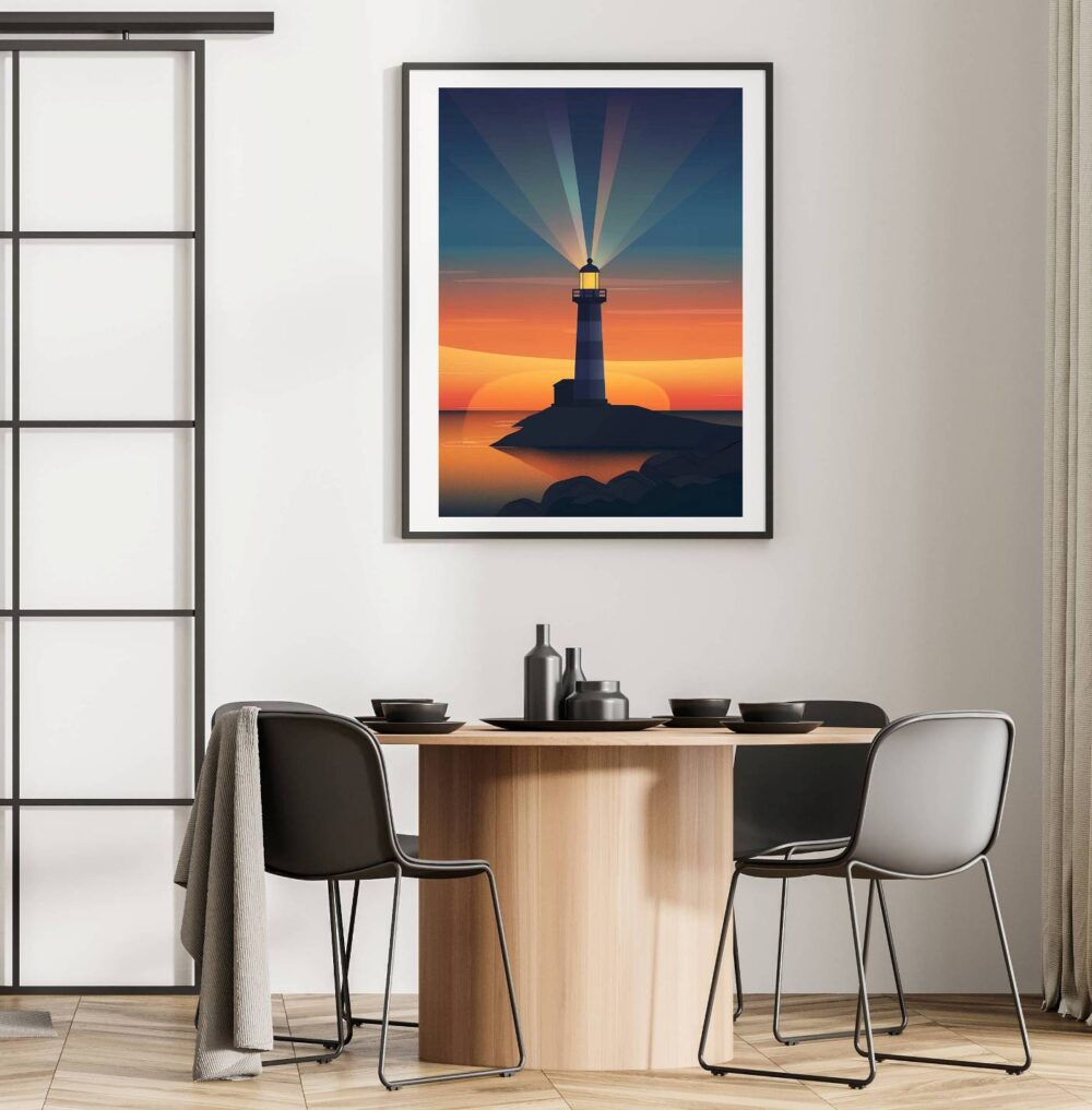 Affiche – Phare au Crépuscule – Image 2