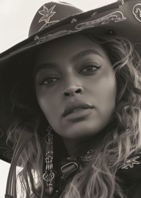 Affiche de Beyoncé en cowgirl