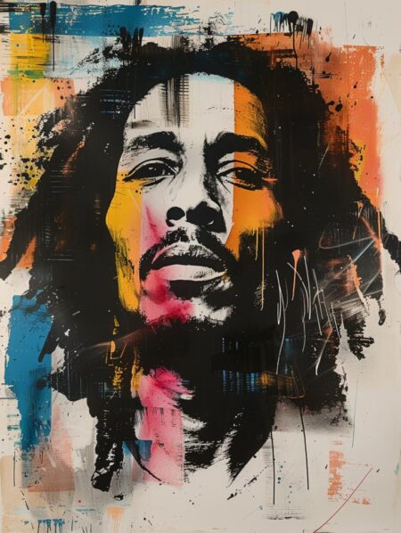 Affiche Bob Marley couleur
