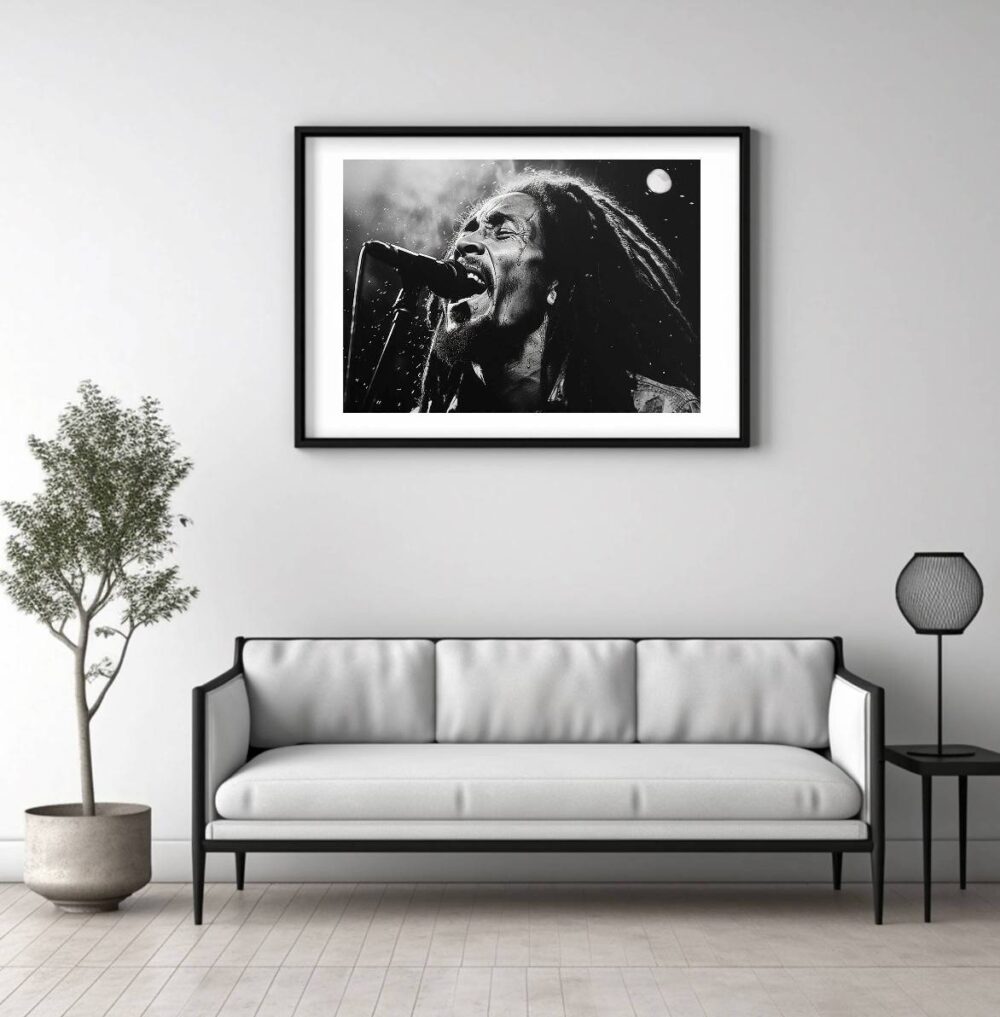 Affiche noir et blanc de Bob Marley – Image 2