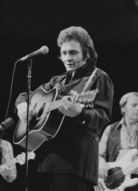 Affiche de Johnny Cash à la guitare