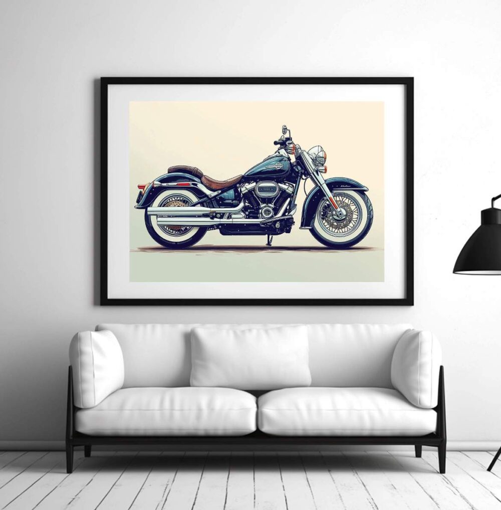 Affiche Moto Vintage – Harley Davidson – Image 2