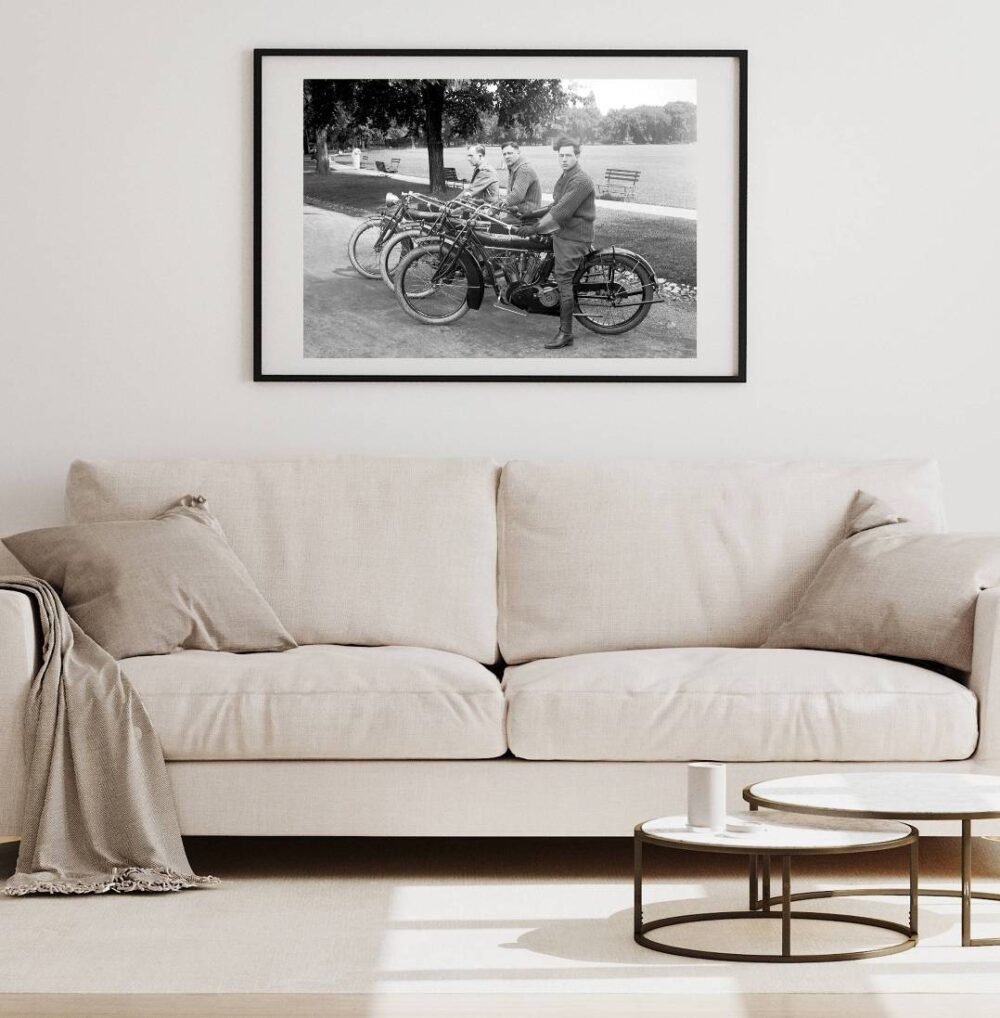 Affiche de motards sur des Harley Davidson en 1915 – Image 2