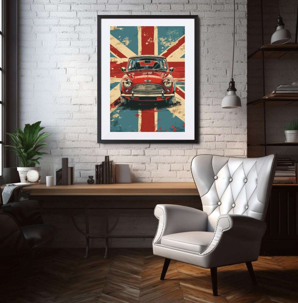 Affiche Mini Cooper Union Jack – Image 2