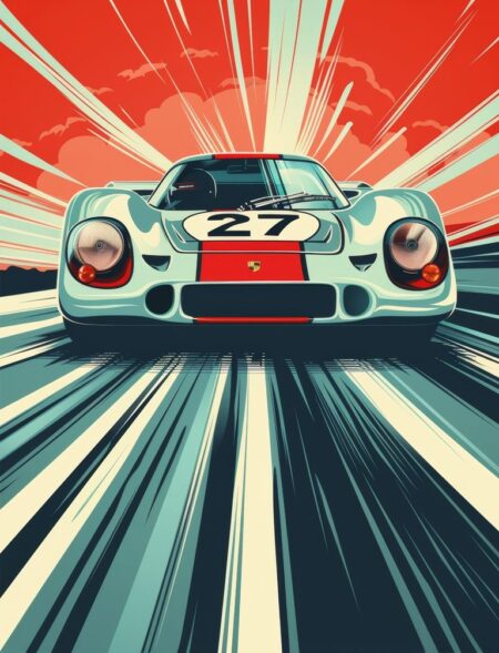 Affiche Porsche 917 du Mans