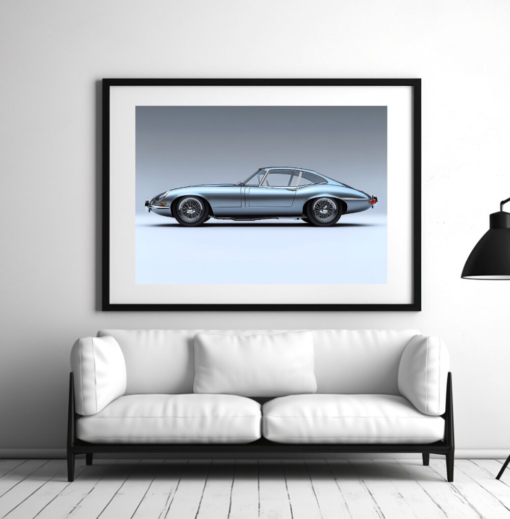Affiche Jaguar Type-E couleur – Image 2