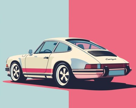 Affiche Porsche 911 Pop