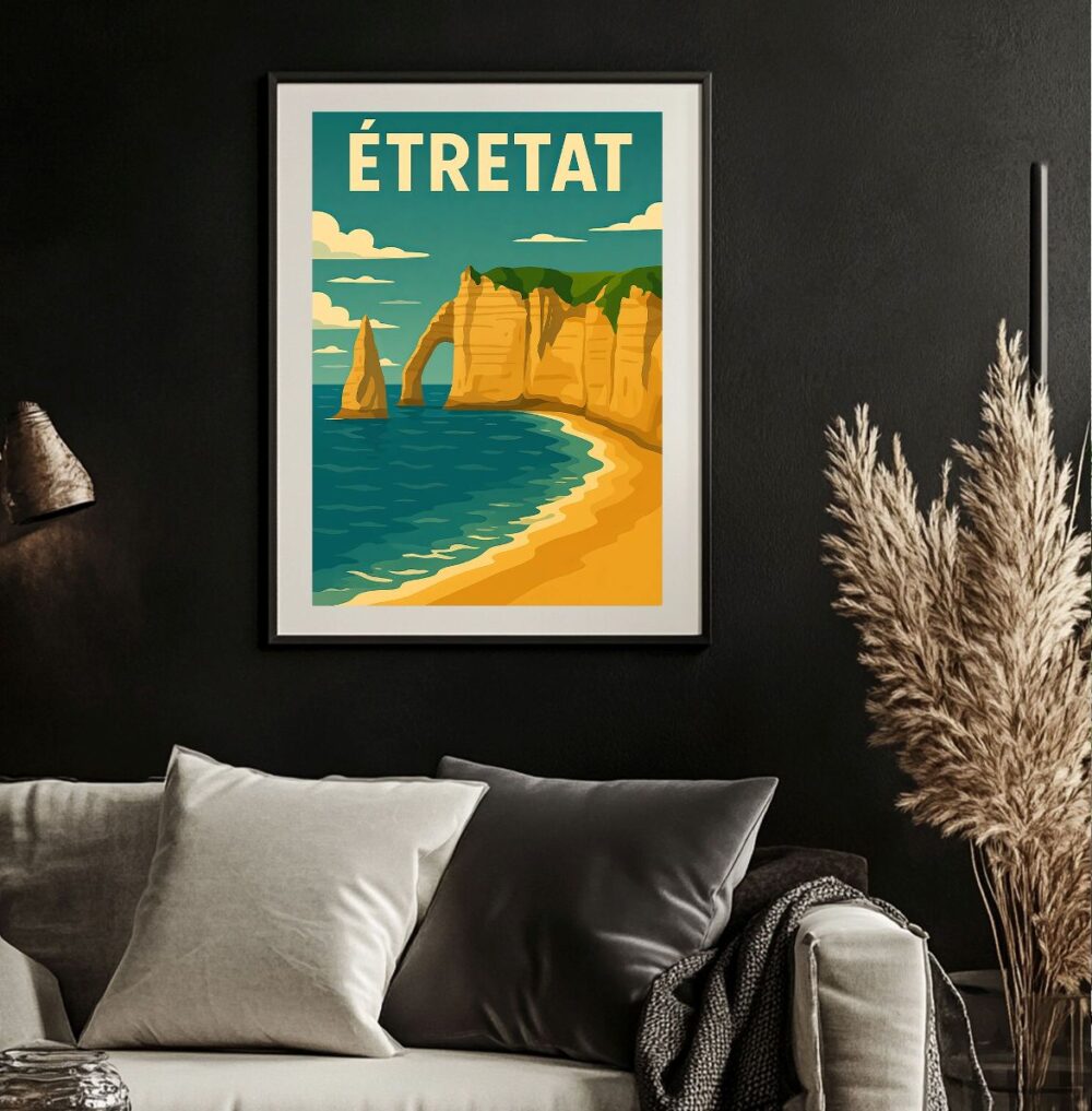 Affiche Etretat Vintage – Image 2