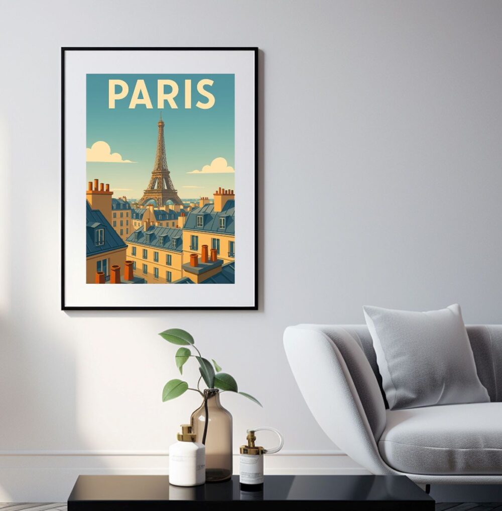 Affiche Tour Eiffel Vintage – Image 2