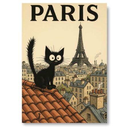 Affiche Chat Parisien