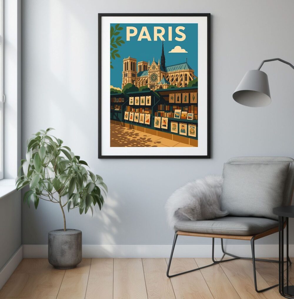 Affiche Bouquinistes de Paris – Image 2