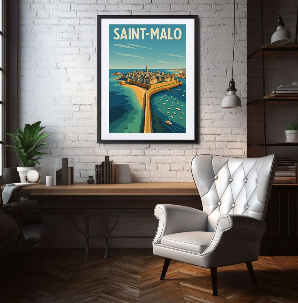 Affiche Digue Saint Malo – Image 2