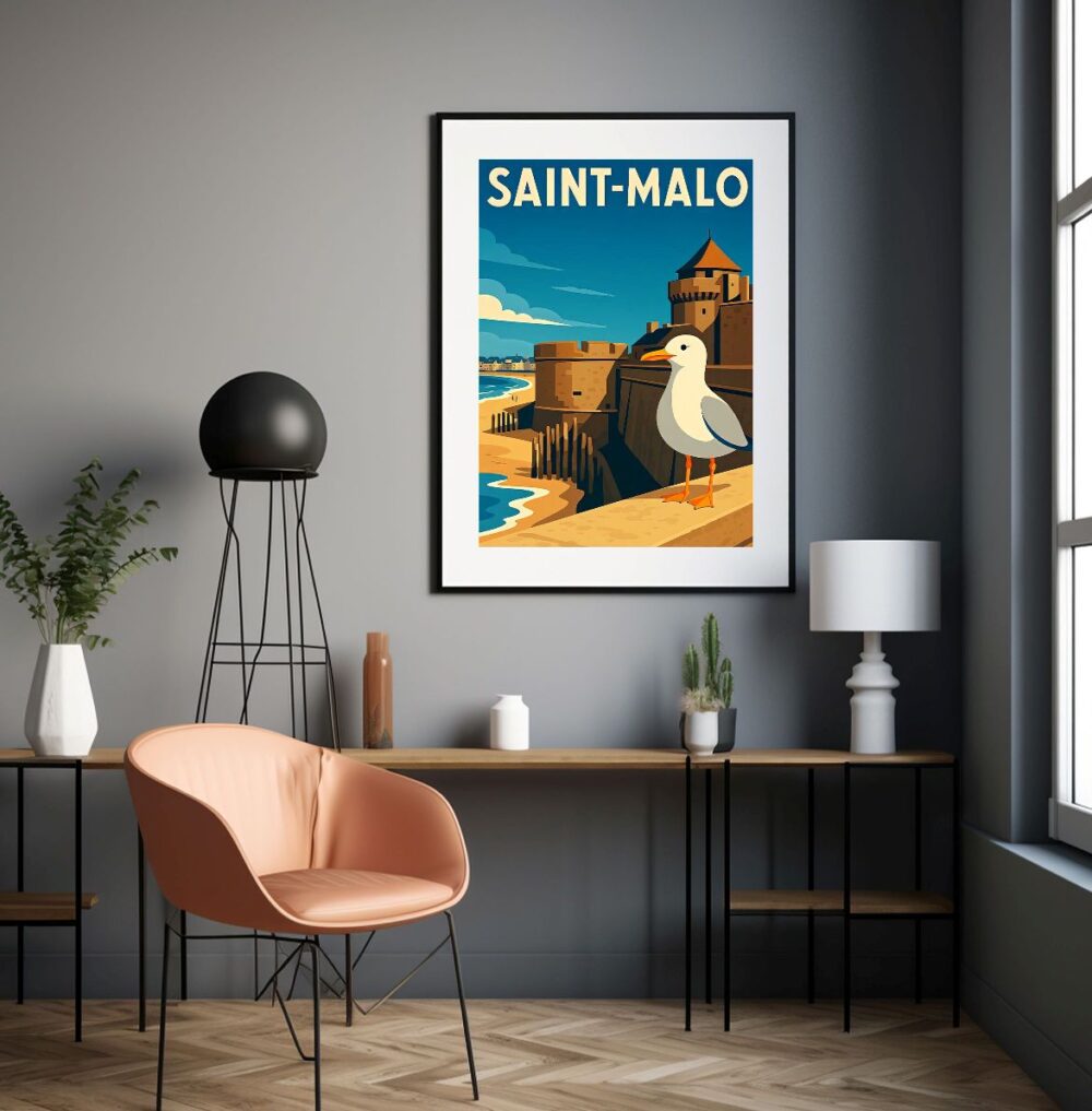 Affiche Saint Malo Vintage – Image 2