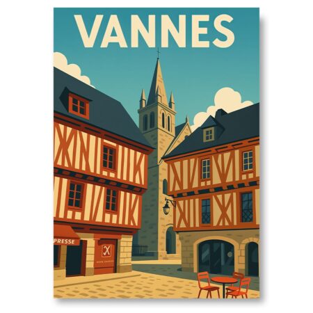 Affiche Vintage Vannes