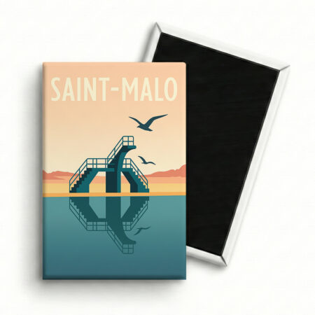 Magnet Saint-Malo – Le Plongeoir de Bon Secours (Reflets)