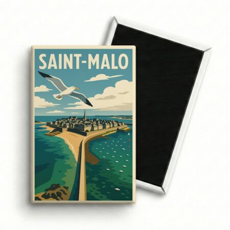 Magnet Saint-Malo – La Mouette & Vue sur la Cité Corsaire