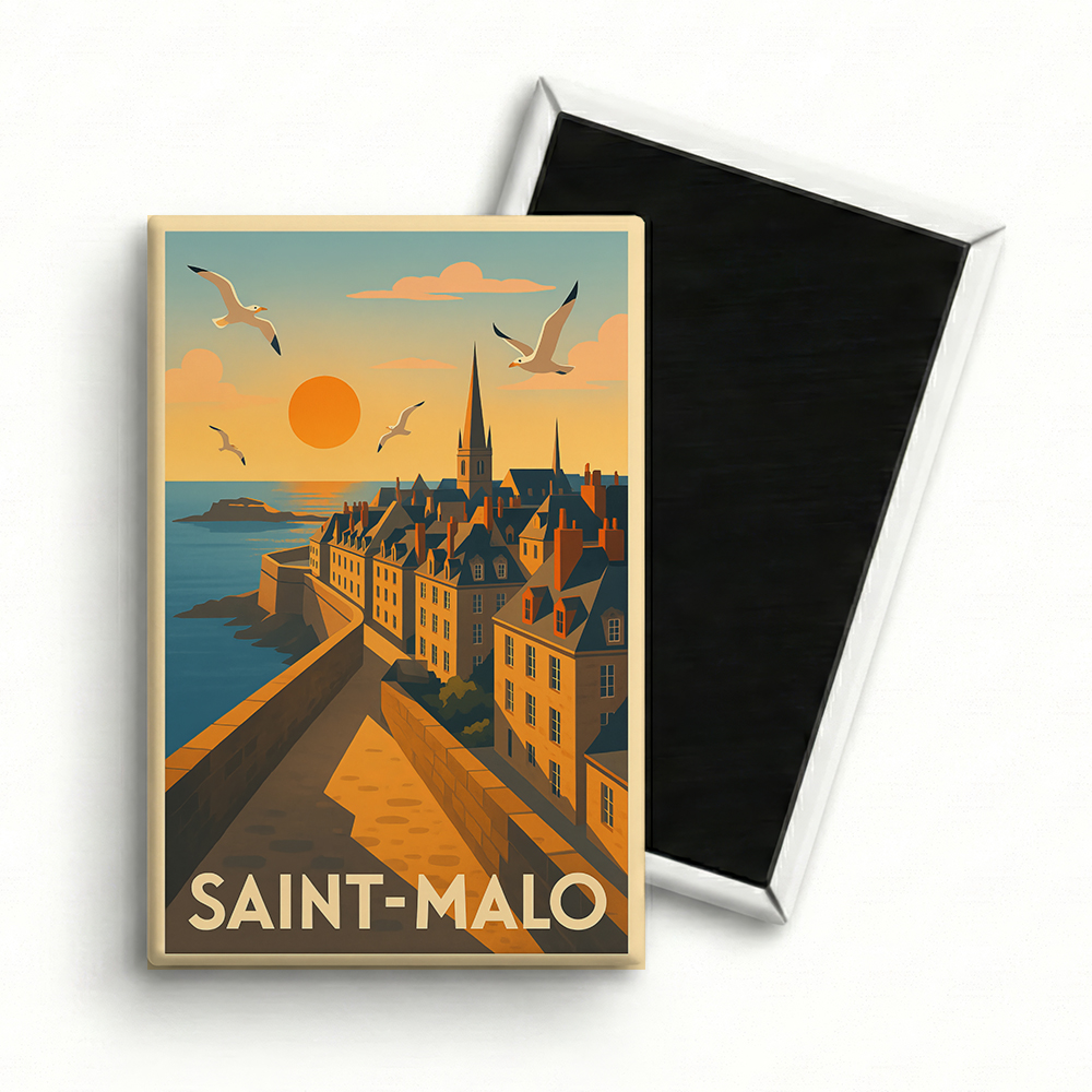 Magnet Saint-Malo – Coucher de Soleil sur les Remparts