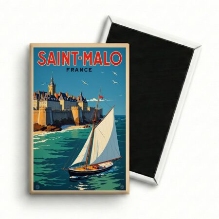 Magnet Saint-Malo – Le Voilier Corsaire & Les Remparts