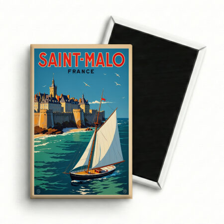 Magnet Saint-Malo – Le Voilier Corsaire & Les Remparts