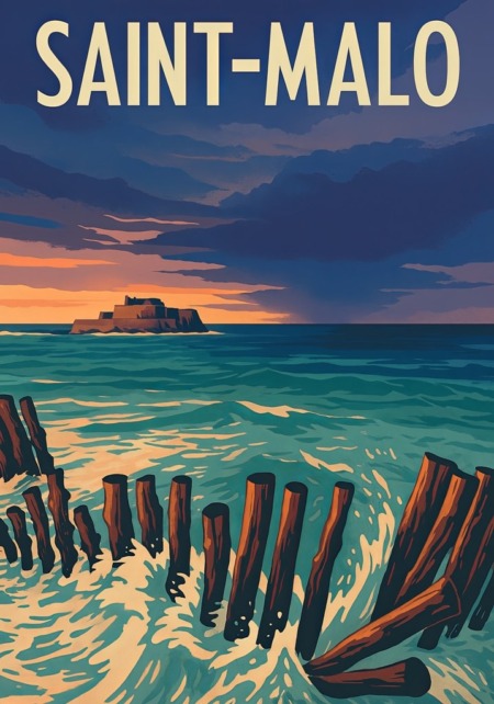 Affiche Saint-Malo : L’Éclat de la Cité Corsaire