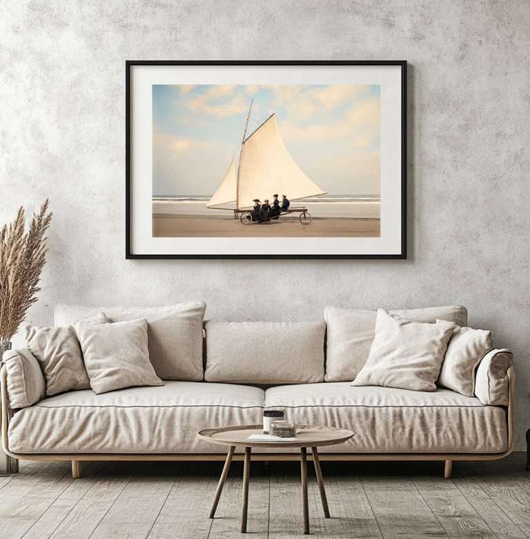 Char à voile début 20e siècle